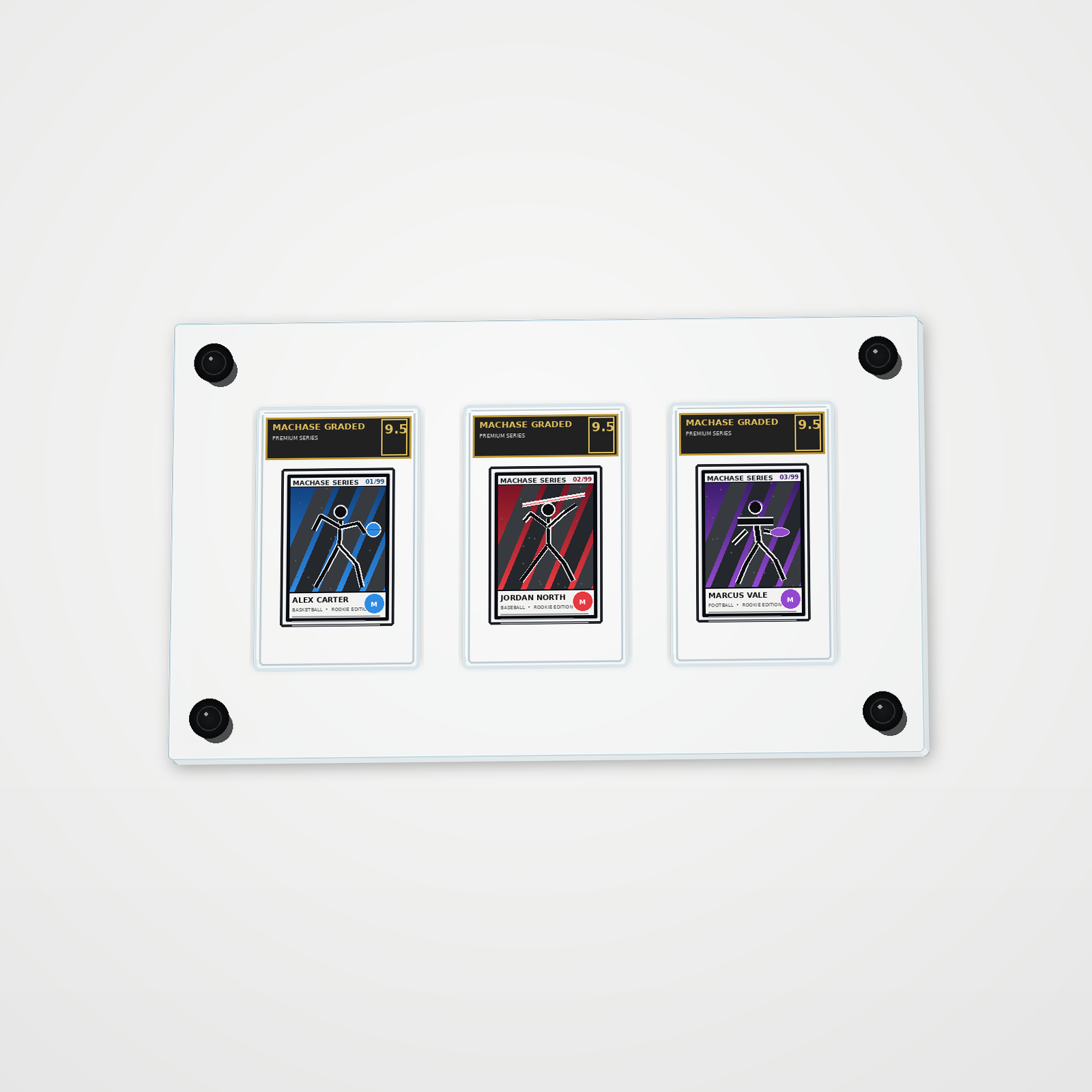 WALL/03 — Three Card Horizontal