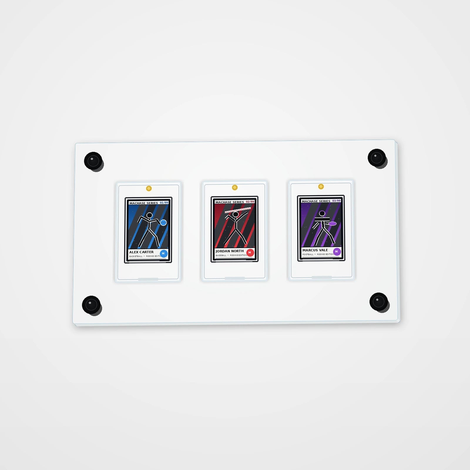 WALL / 03 Snap Mag clear acrylic wall display